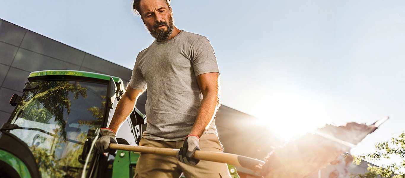 Compact Utility Tractors working man