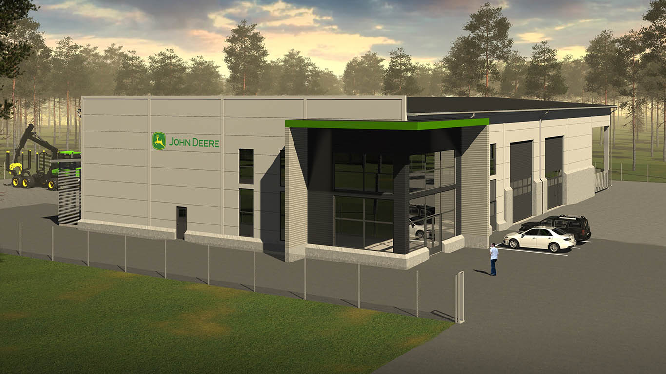 John Deere Forestry satsar på serviceverkstad i Ockelbo