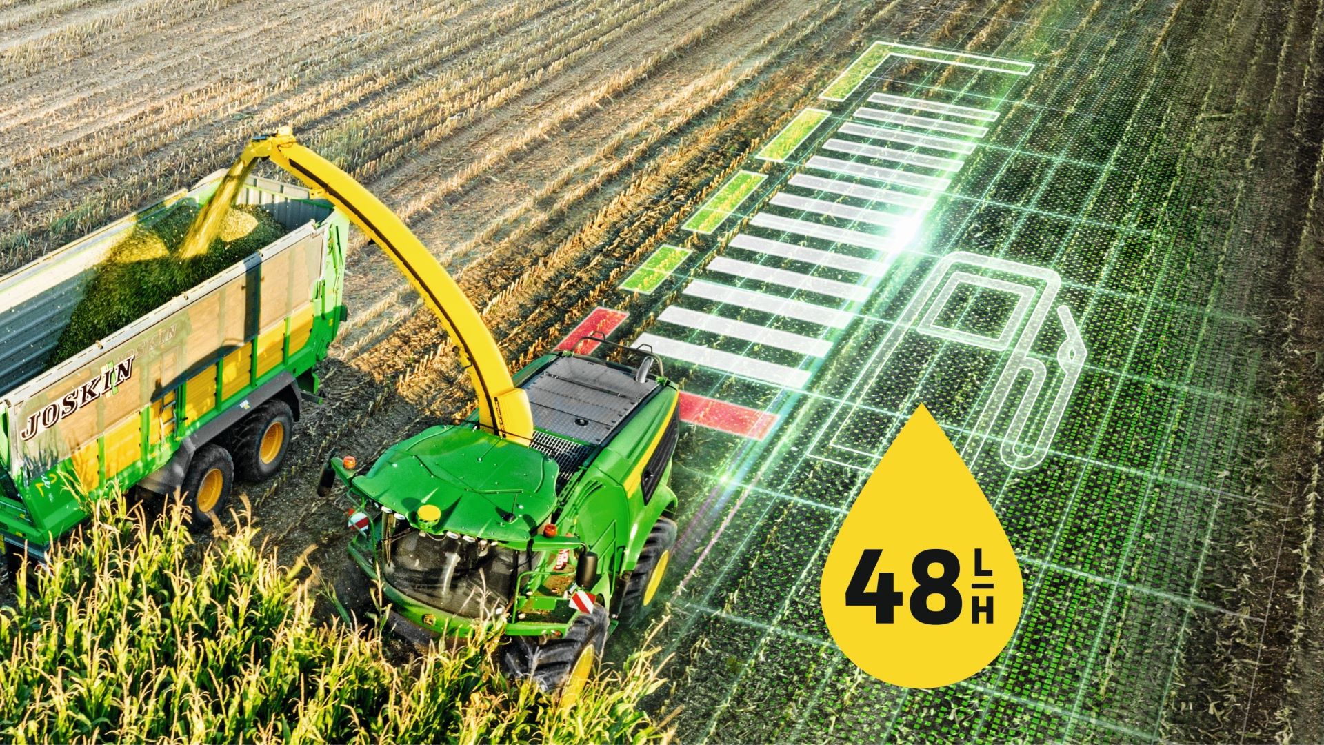 John Deere lanserar ett bränslegarantiprogram för 8600 självgående exakthacken