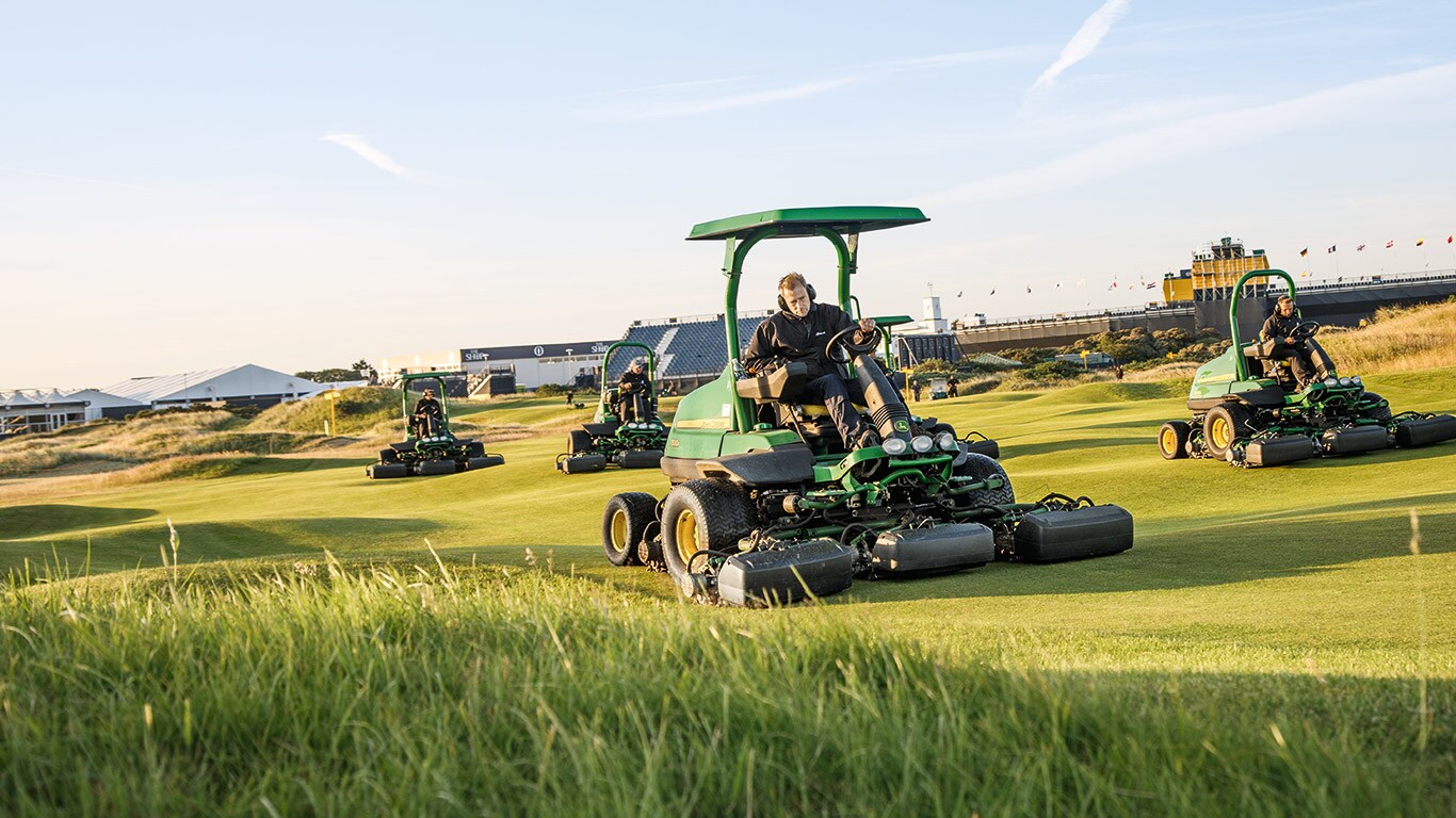 Golfbanor och idrottsarenor, redskap, rullar och vertikalskärare, fält, golfbana, cylinder med 5 knivar