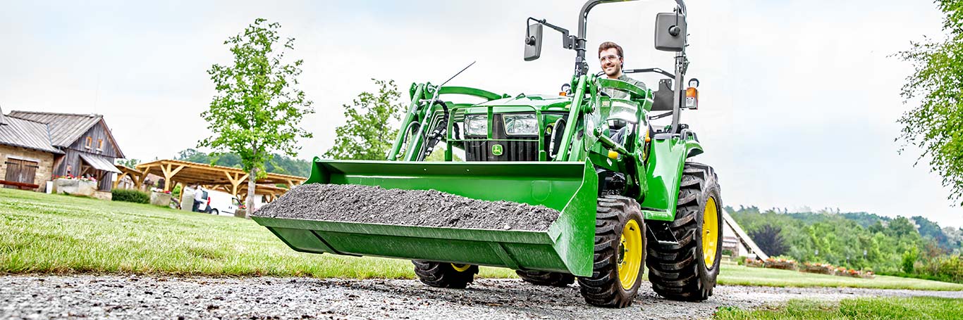 Kompakttraktor med lastare