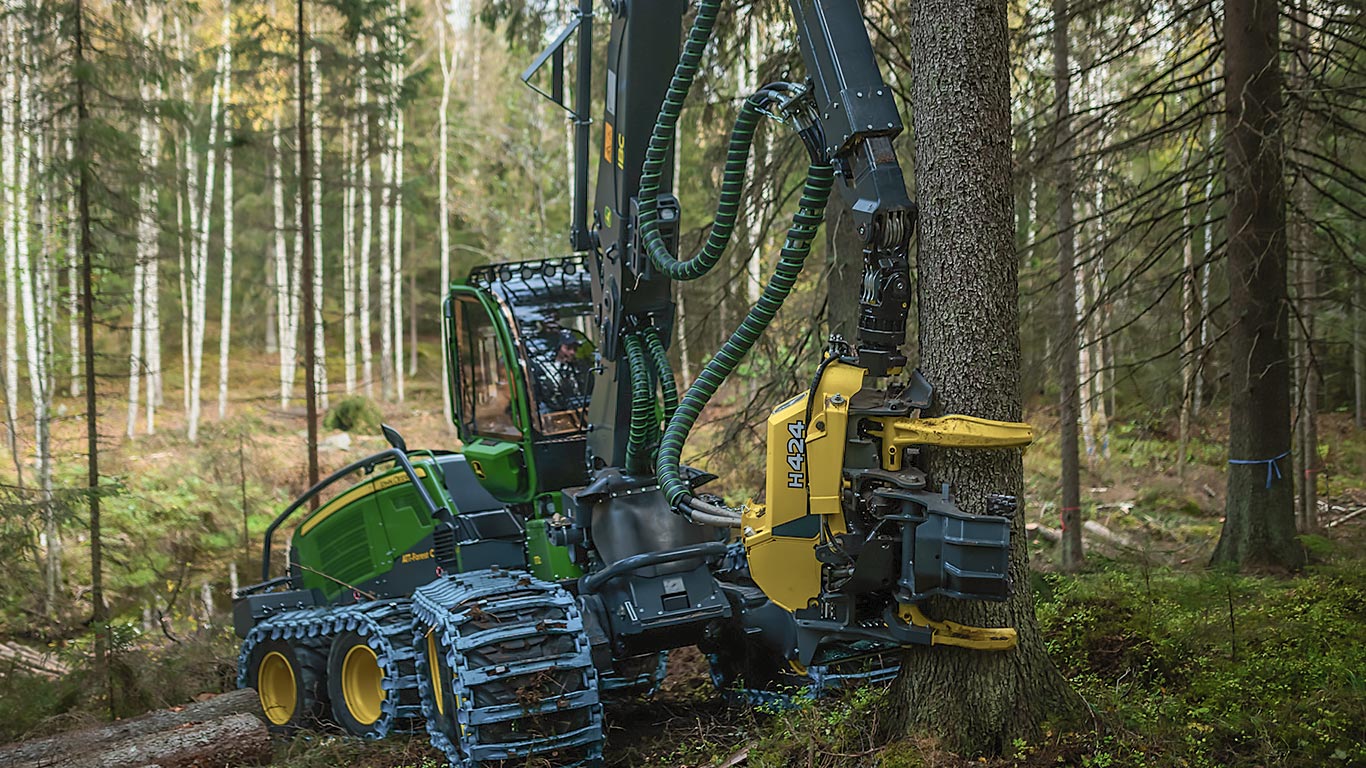 John Deere H424 skördaraggregat