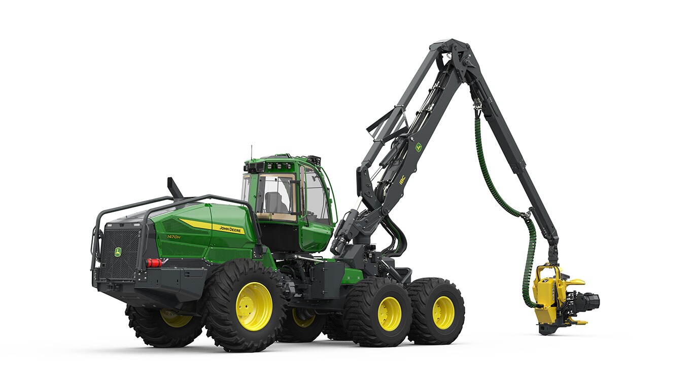 John Deere 1470H skördemaskin på hjul