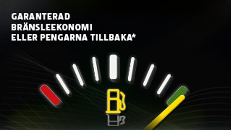Garanterad bränsleekonomi eller pengarna tillbaka*
